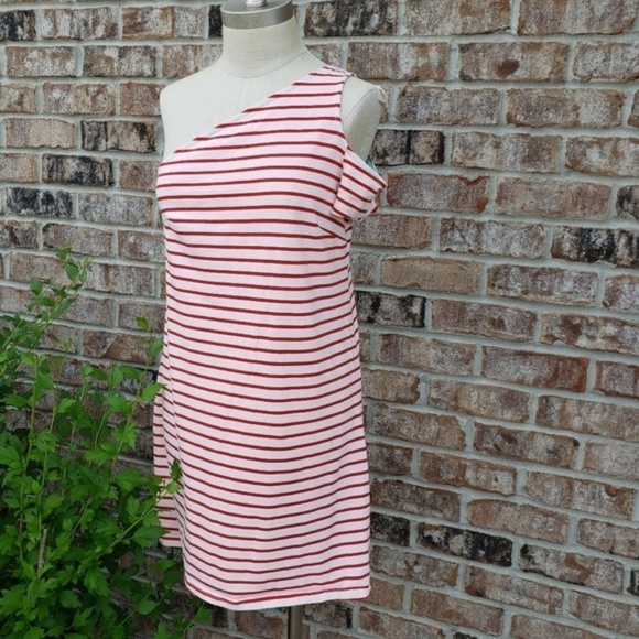 Anthro Maeve Marketa One Cold Shoulder Dress S - Picture 4 of 8